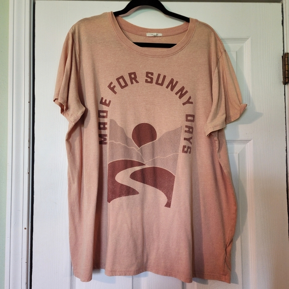 maurices "MADE FOR SUNNY DAYS" Oversized Graphic Tee XL - Picture 1 of 4